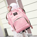 Women Mummy Maternity Travel Backpacks Baby Nursing Handbags (Light Pink)