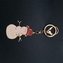 Snowman Keychain Pendant DIY Point Diamond Keychain Decorative Quality  XGL