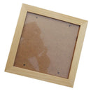 Square Thick Pine Wood Photo Frame Wall Picture Frame (Wood Color,6 Inch) R4Q1