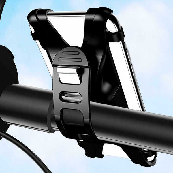 US-ZJ053 Silicone Bicycle Handlebar Phone Holder Bracket for 4-6 inch Cell Phone