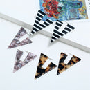 European And American Style Exaggerated Gray Earrings Geometric Triple-corn N8H9