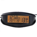 Digital Car LED Clock Thermometers Voltmeter Time Alarm Backlight Outdoor Indoor