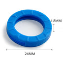 New 8PCS Elastic Hollow Silicone Key Cap Covers Topper Keyring Bly Braille