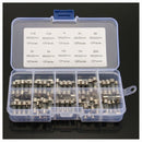 100Pcs Set 5x20mm Quick Blow Glass Tube Fuse Assorted Kits,Fast-blow Glass