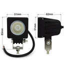 1x 10W 800LM LED Flood Work Light Lamp Offroad Boat Bike Vehicle Driving Light