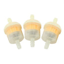 3Pcs/Set Fuel Gas Tank Shut Off Valves Filters Clamps Garden Brush Cutter L