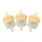 3Pcs/Set Fuel Gas Tank Shut Off Valves Filters Clamps Garden Brush Cutter L