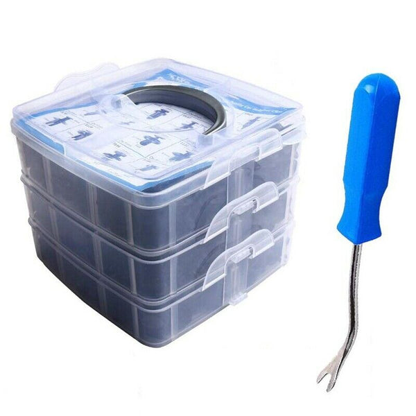 625Pcs Car Push Retainer Clips Plastic Fasteners Kit Auto Push Pin Rivets S Y4X3
