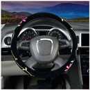Automotive Women Embroidery Cute Car Steering Wheel Cover (Twin Flowers)