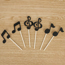 30 Pcs Music Notes Themed Cupcake Topper Paper Cake Inserts Card Wedding Ca D2B9
