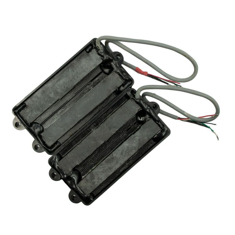 Pack of 2 Black 4 String Bass Humbucker Pickups Musical Instruments Parts DIY