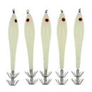 5pcs Noctilucent Squid Lure Cuttlefish Fishing Lure Hook Bait Luminous