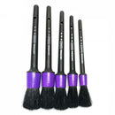 5pcs/set Car Brushes Soft Bristle A/C Dashboard Wheel Rim Detailing Brushes