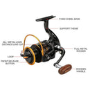 12Bb Spinning Fishing Reel Fishing Wheel For Saltwater Metal Spool Fishing