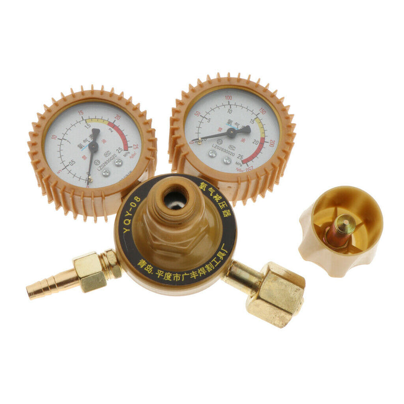 Shockproof Alloy Oxygen Pressure Regulator Gas Gauge Cutting Torch 2 Gauges