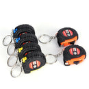 2pcs Retractable Ruler Tape Measure Key Chain Mini Pocket Size 1m Measure Tool3C