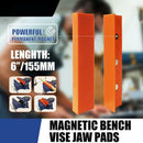 6 inch Magnetic Bench Vice Jaw Pad Multi-Groove Vise Holder Grips Heavy Dut G1K3