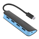 5Gbps USB Hub Splitter 4-In-1 Usb3.1 Type-C 4 Ports Usb Hub With Cable 20.5