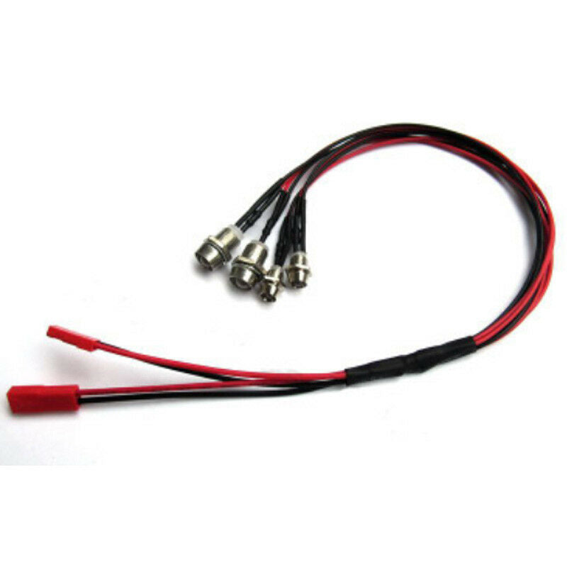 Headlight 2pcs Front+Back LED Light Kit For WPL B14/16/42 C14/24 RC Car Truck