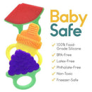 Silicone Baby Teething Toys 5 Pack - BPA Natural Organic Freezer Safe Teeth