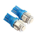 2PCS T10 5SMD-5050 LED 194 168 W5W Car Replace Side Wedge Tail Light Blue Light