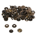 40x Metal Press Stud Snap Button Popper Fastener for Leather Clothes Repair