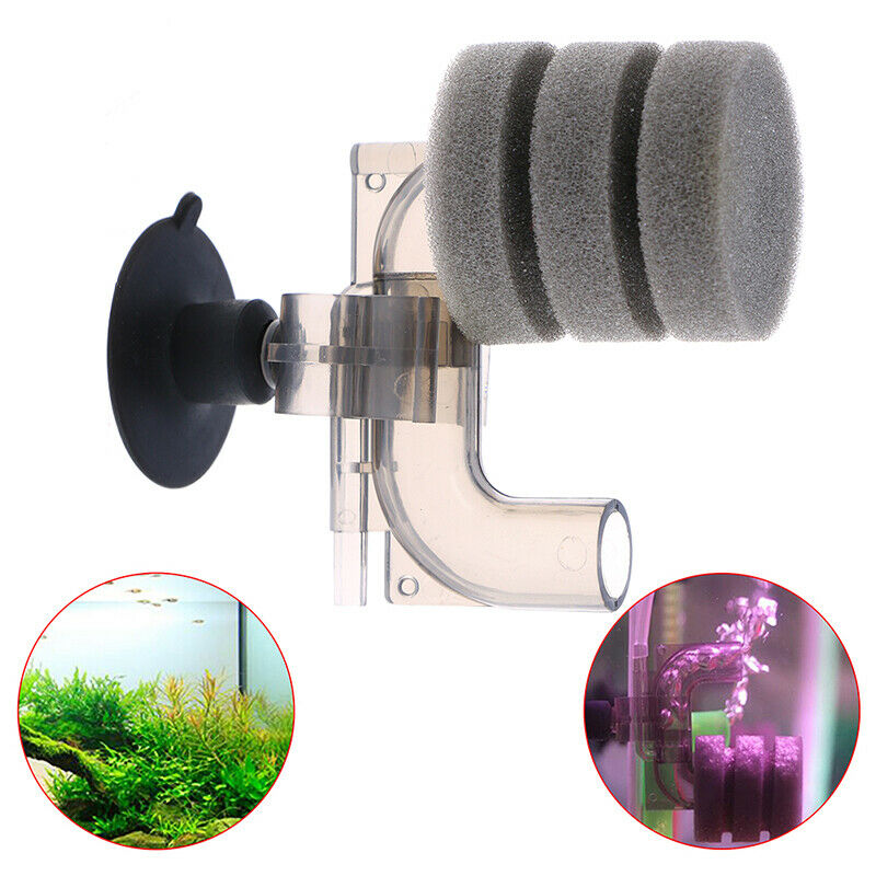 Aquarium Filter Fish Tank Shrimp Pond Air Pump Biochemical Sponge FilterS Ew