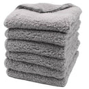 6PCS 500GSM 40X40Cm Super Thick Plush Edgeless Microfiber Towels Car Care C C9J3