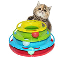 Pet Cat Crazy Ball Disk Interactive Toys Amusement Plate Trilaminar Funny ToyOZ