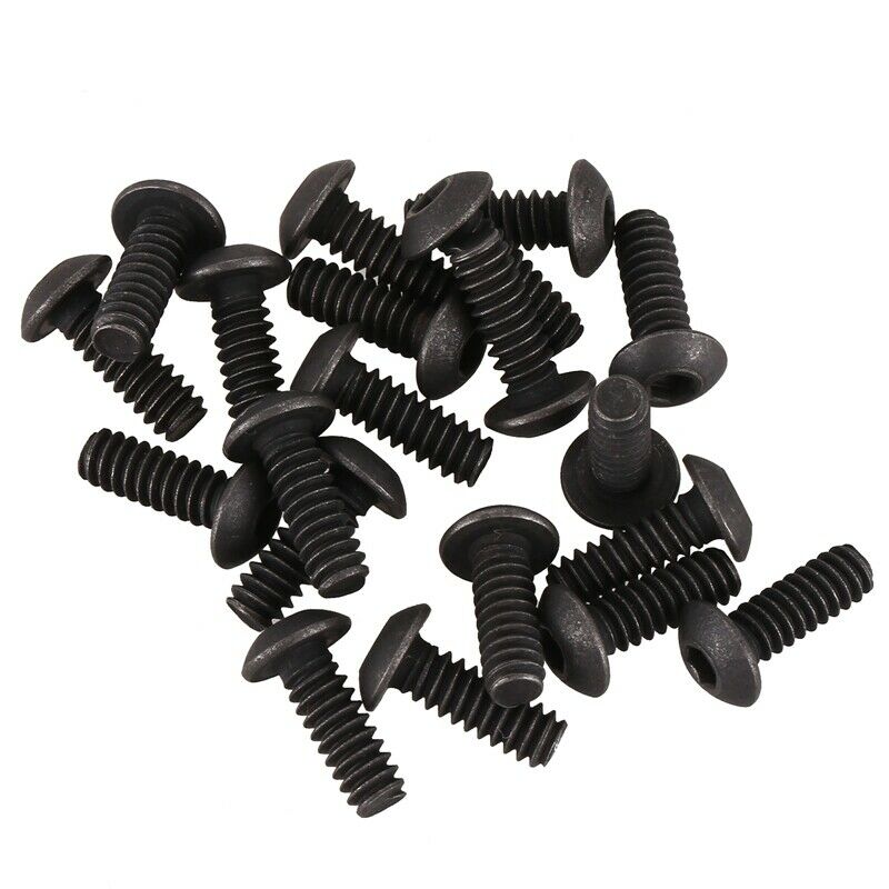 No. 6-32 UNC x 3/8 Alloy Steel Hex Socket Screws, Black, 20 Pieces D9V3