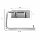 Stainless Steel Self-Adhesive Tissue Rack Toilet Paper Roll Holder Hangers E3T8