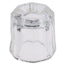 Cosmetic Tools Octagon Shaped Glass Dappen Dish with Stainless Steel Metal Li OZ