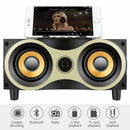 Desktop Portable Wooden Wireless Speaker Subwoofer Stero Bluetooth Speakers