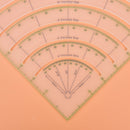 Multifunctional Arcs and Fan Quilt Circle Cutter Ruler Sewing Tool DIY Ruler Kw