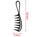 Shark Jumbo Wide Tooth Black Handle Grip Hair Comb Men Hairdressing Teeth Co Gw