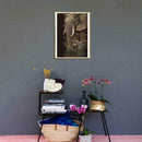 Elephants DIY Full Drill Round Diamond Painting Embroidery Kits Set Decor