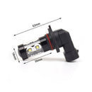 2pcs 9006 50W 6000K White Fog Light Bulbs Lamps LED DRL High Quality