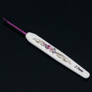 8pcs Soft Handle Aluminium Head Crochet Hooks Sweater Sewing Needles Set