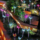 3 Pack Solar Stake Multi Color Changing LED Lights Butterflies Fiber Optic A8B5