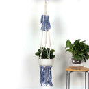 Garden Green Plant Wall Hanging Rope Handmade Knitted Cotton Flower Pot Rope