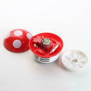 Ritzy Cute Mini Mushroom Corner Desk Table Dust Vacuum Cleaner Sweeper Y9N5