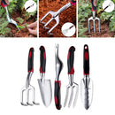 5xGardening Hand Tool Set Fork Rake Trowel Shovel Cultivator Weeder Comfort Grip