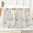 Baby Monthly Milestone Blanket Cotton Baby Milestone Blanket Shower Gifts f