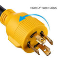4 Prong Locking Electrical 30Amp To 50Amp Male Plug To Female Rv Camper Pow