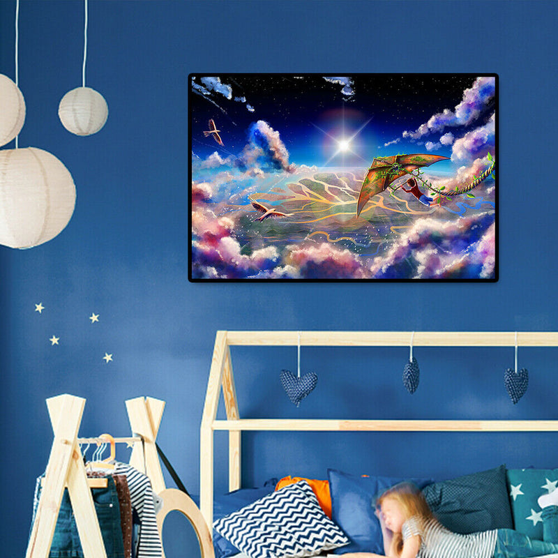 1000pcs DIY Flying Kite Boy Jigsaw Children Adults Puzzle Room Decoration