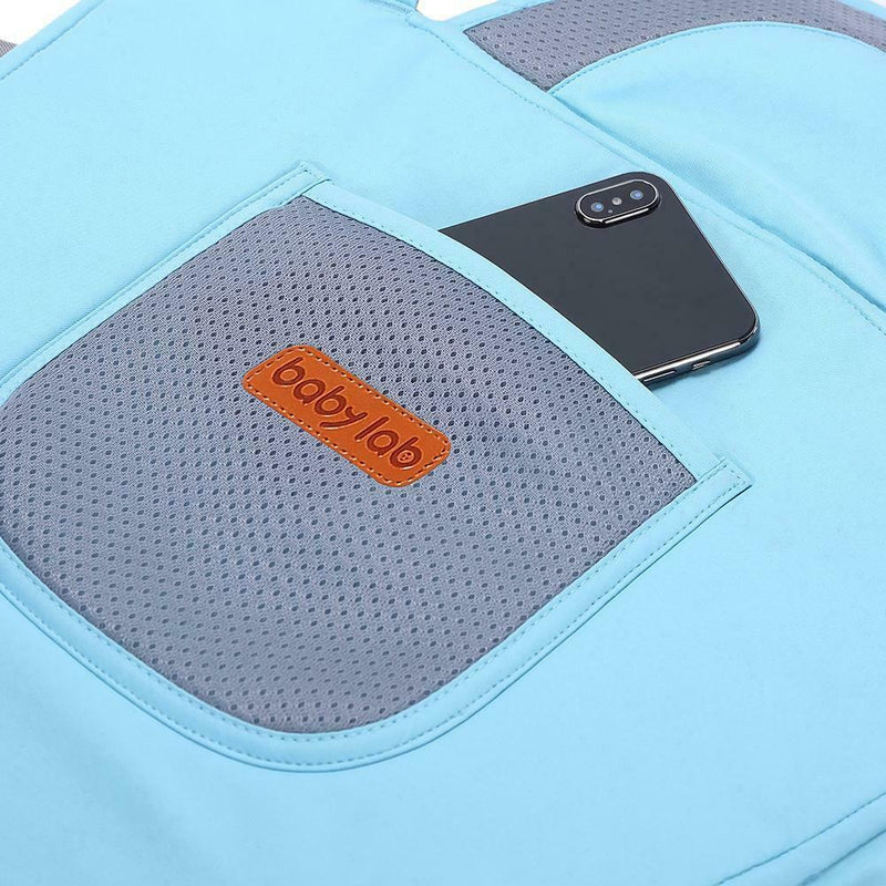 Baby Lab Ergonomic Baby Carrier Kangaroos Breathable Sling Backpacks (Blue)