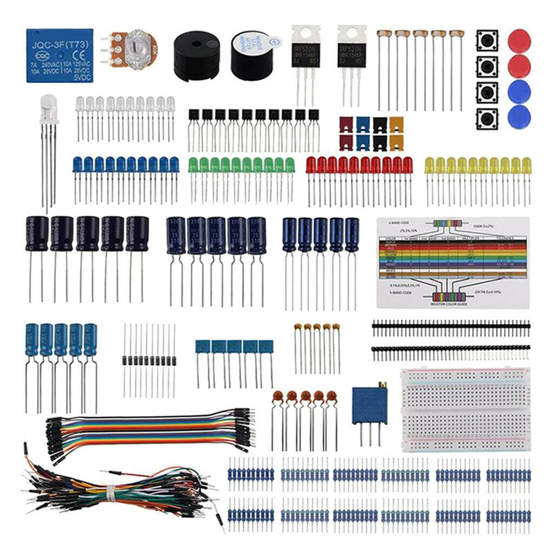 Electronic Component Assorted Kit Resistor + Potentiometer + LED for Arduino