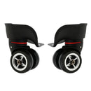 1 Pair Suitcase Luggage Silent Casters Wheels for Travelling Bag - L (Large)