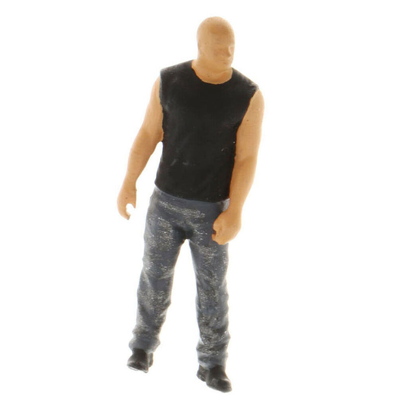 2Pcs 1:64 Mini Scenario Movie Figures Character for Park Train Diorama Decor