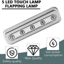 5 LED Touch Press Battery Stick  Wall Lamp Under Cabinet Bedroom Lighting K T1W3